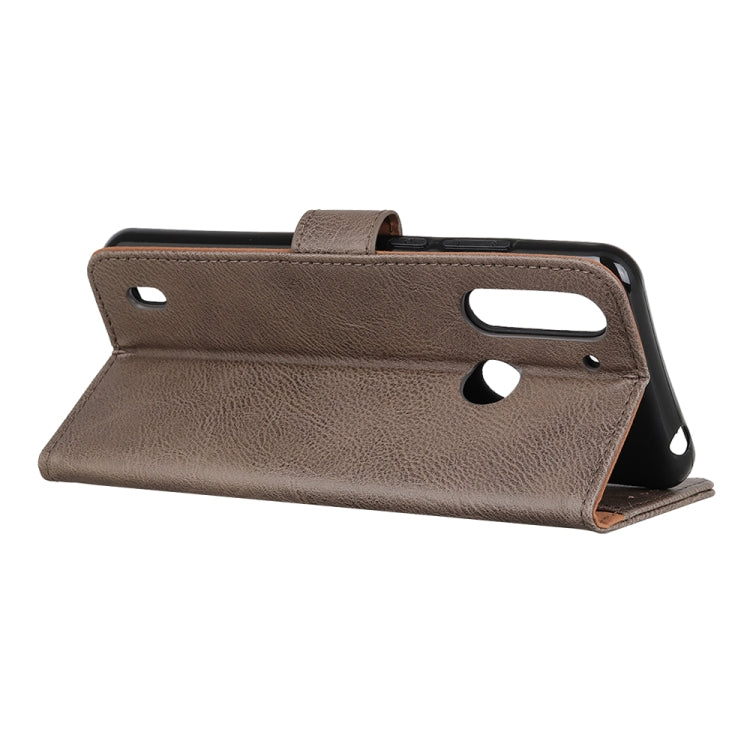 For Motorola Moto One Fusion KHAZNEH Cowhide Texture Horizontal Flip Leather Case with Holder & Card Slots & Wallet