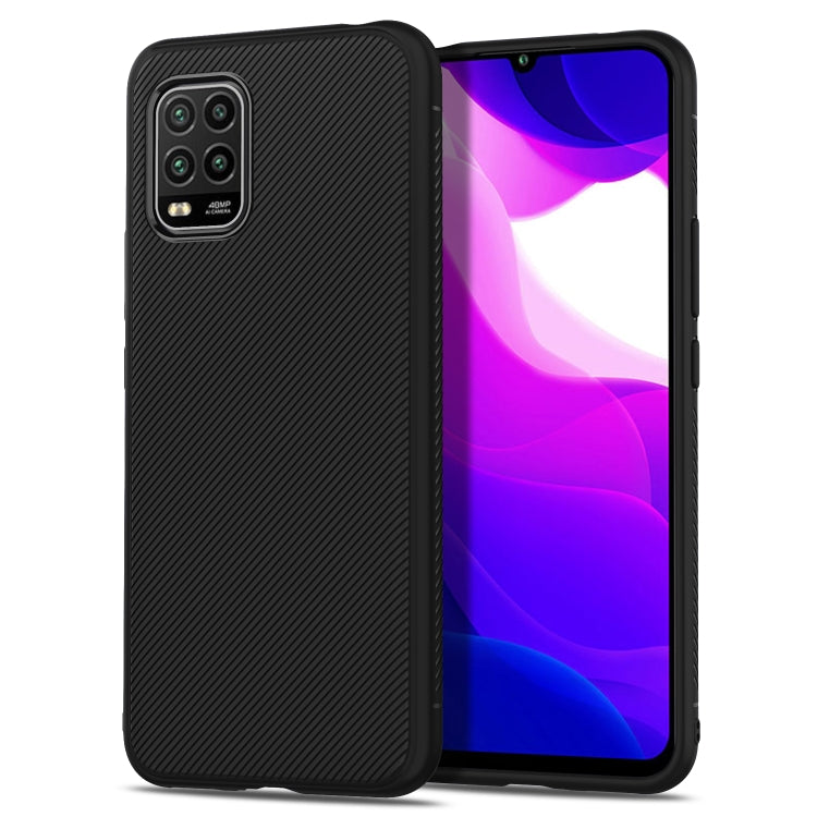 For Xiaomi Mi 10 Lite Lenuo Leshen Series Stripe Texture TPU Case
