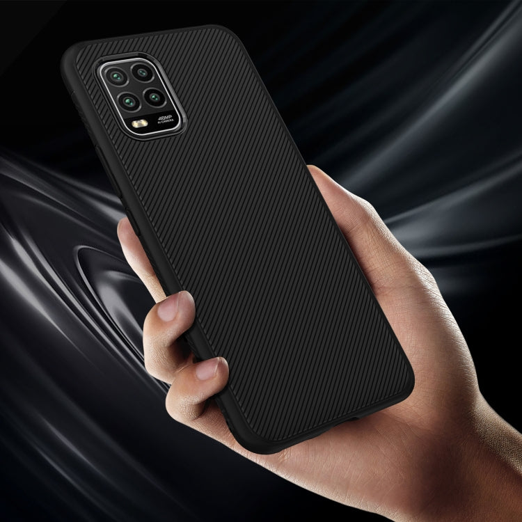 For Xiaomi Mi 10 Lite Lenuo Leshen Series Stripe Texture TPU Case