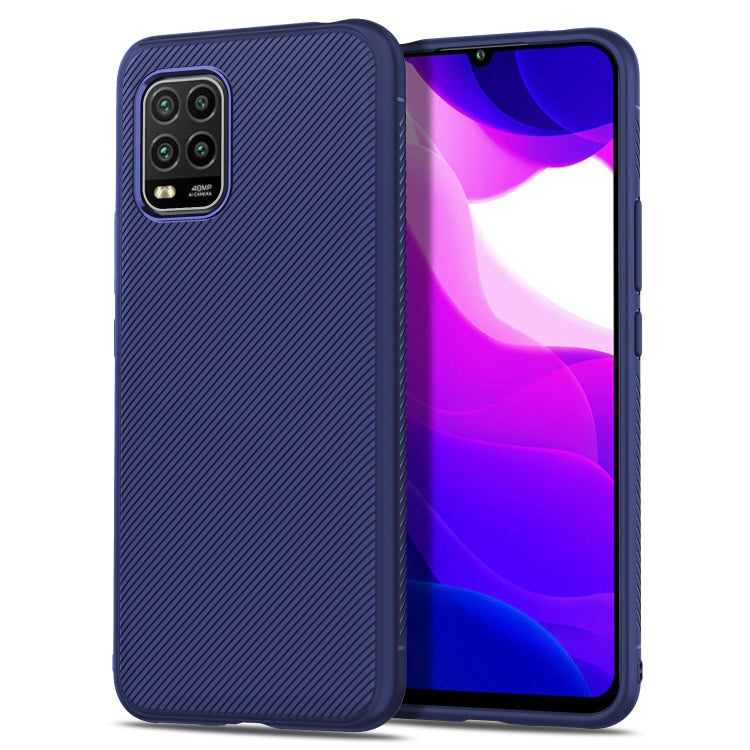 For Xiaomi Mi 10 Lite Lenuo Leshen Series Stripe Texture TPU Case