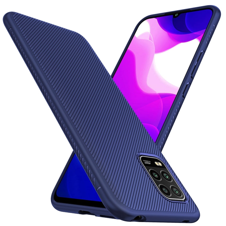 For Xiaomi Mi 10 Lite Lenuo Leshen Series Stripe Texture TPU Case