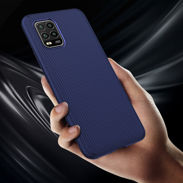 For Xiaomi Mi 10 Lite Lenuo Leshen Series Stripe Texture TPU Case