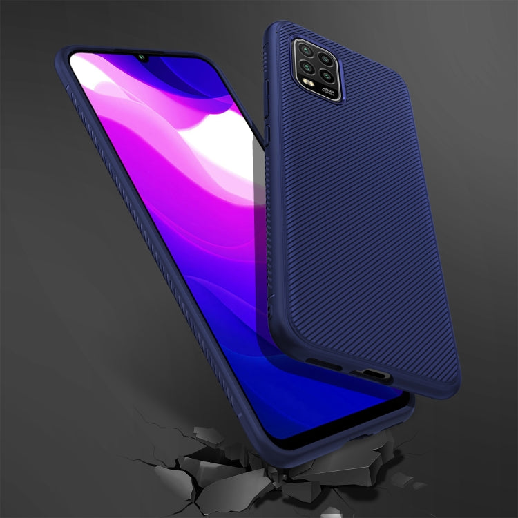For Xiaomi Mi 10 Lite Lenuo Leshen Series Stripe Texture TPU Case