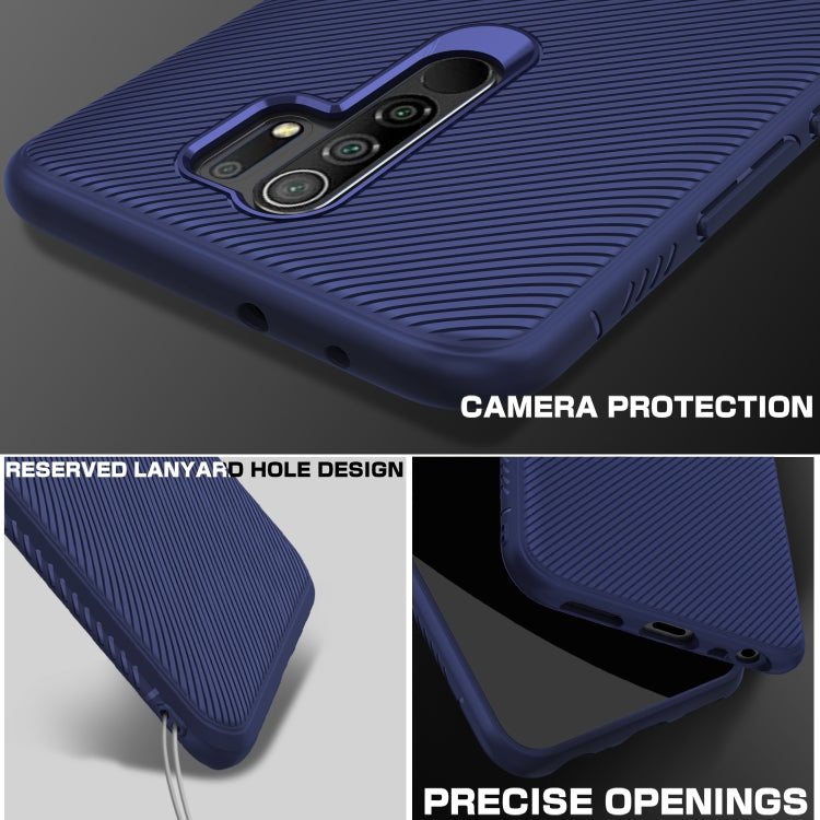 For Xiaomi Redmi 9 Lenuo Leshen Series Stripe Texture TPU Case