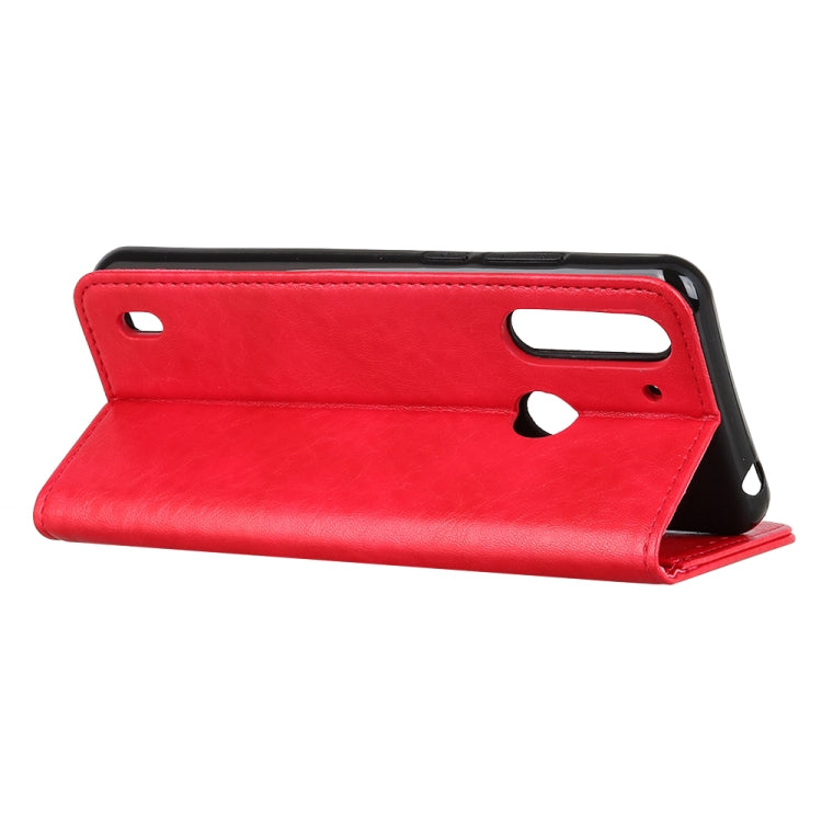 For Motorola Moto One Fusion Magnetic Crazy Horse Texture Horizontal Flip Leather Case with Holder & Card Slots & Wallet