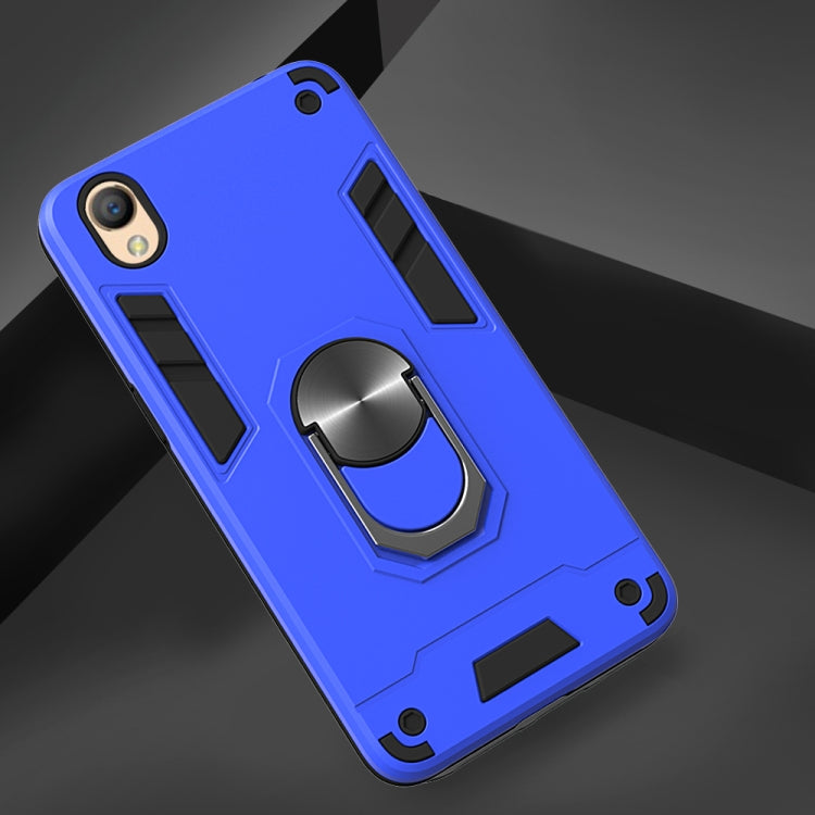 For OPPO A37 2 in 1 Armour Series PC + TPU Protective Case with Ring Holder