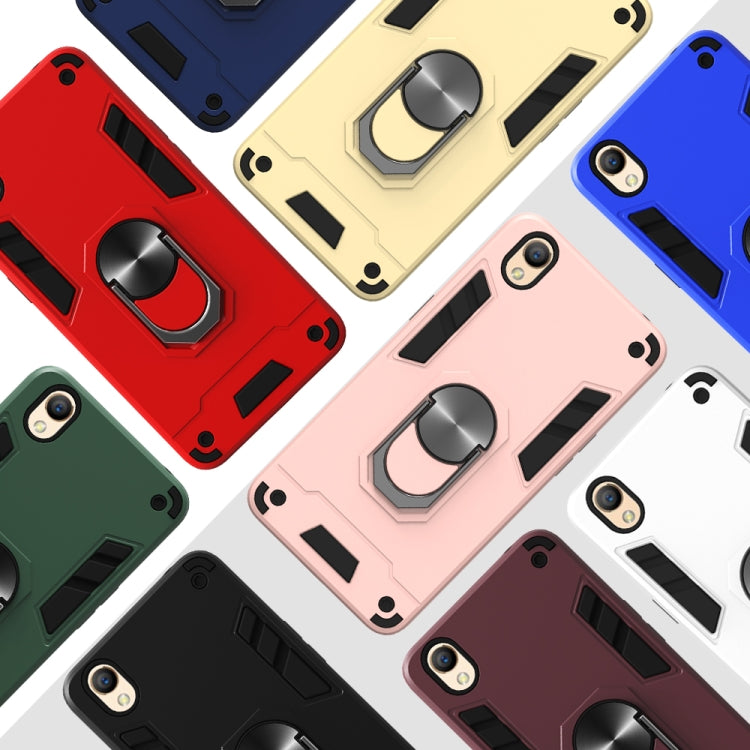 For OPPO A37 2 in 1 Armour Series PC + TPU Protective Case with Ring Holder