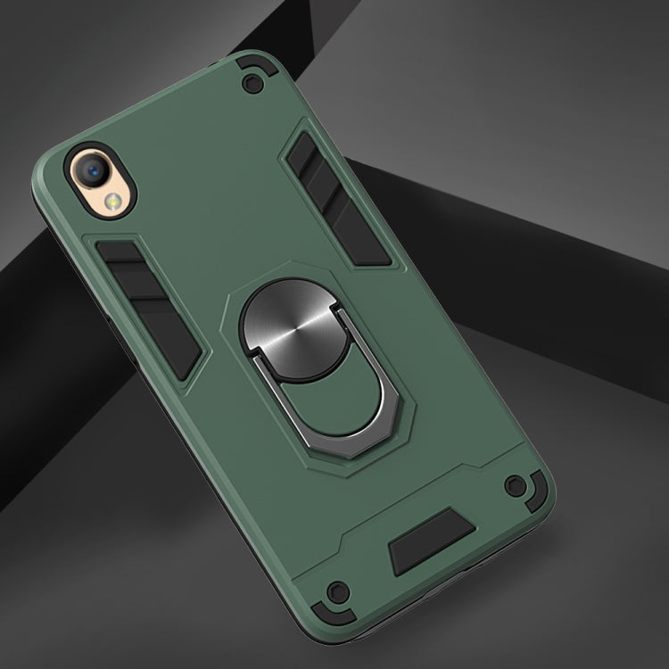 For OPPO A37 2 in 1 Armour Series PC + TPU Protective Case with Ring Holder