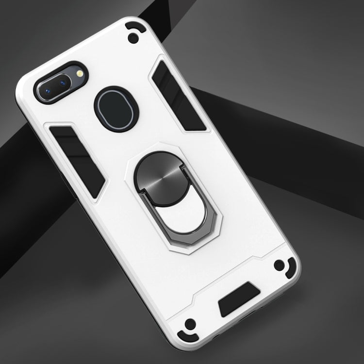 For OPPO Realme 2 2 in 1 Armour Series PC + TPU Protective Case with Ring Holder