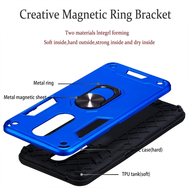 For OPPO F11 & A9 2 in 1 Armour Series PC + TPU Protective Case with Ring Holder