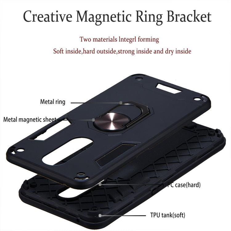 For OPPO F11 & A9 2 in 1 Armour Series PC + TPU Protective Case with Ring Holder