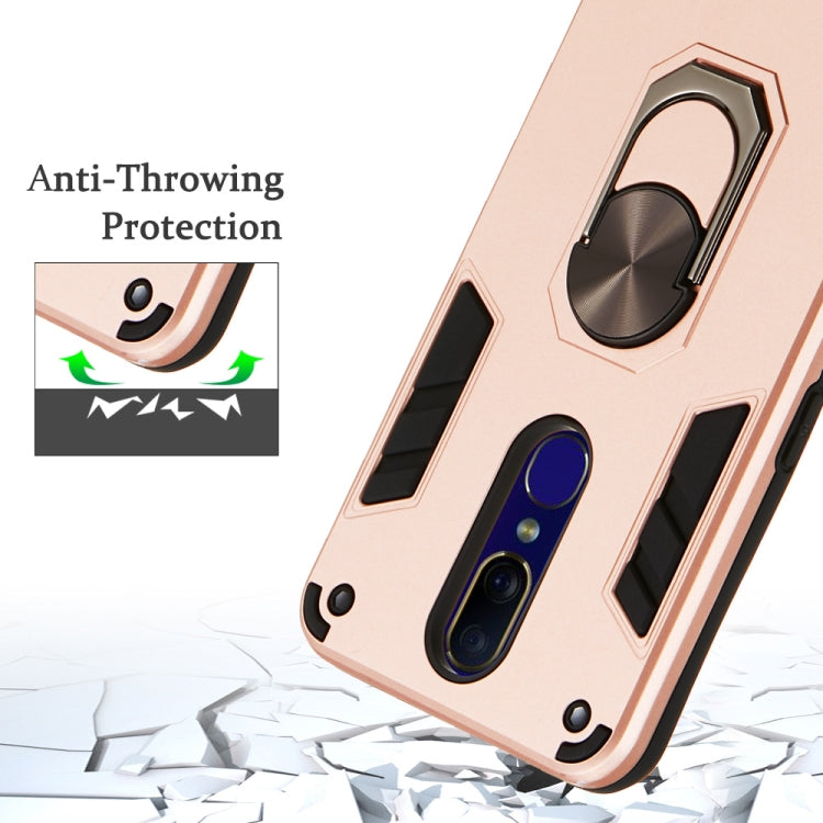 For OPPO F11 & A9 2 in 1 Armour Series PC + TPU Protective Case with Ring Holder