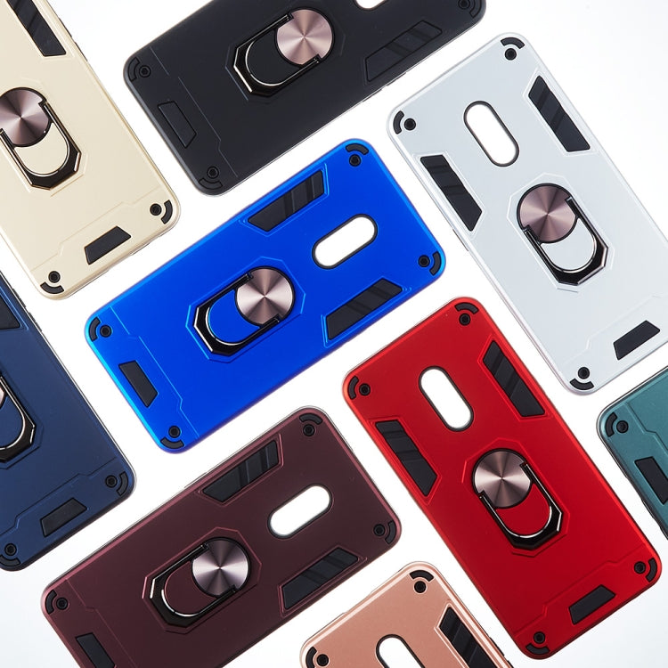 For OPPO K3 & Realme X 2 in 1 Armour Series PC + TPU Protective Case with Ring Holder