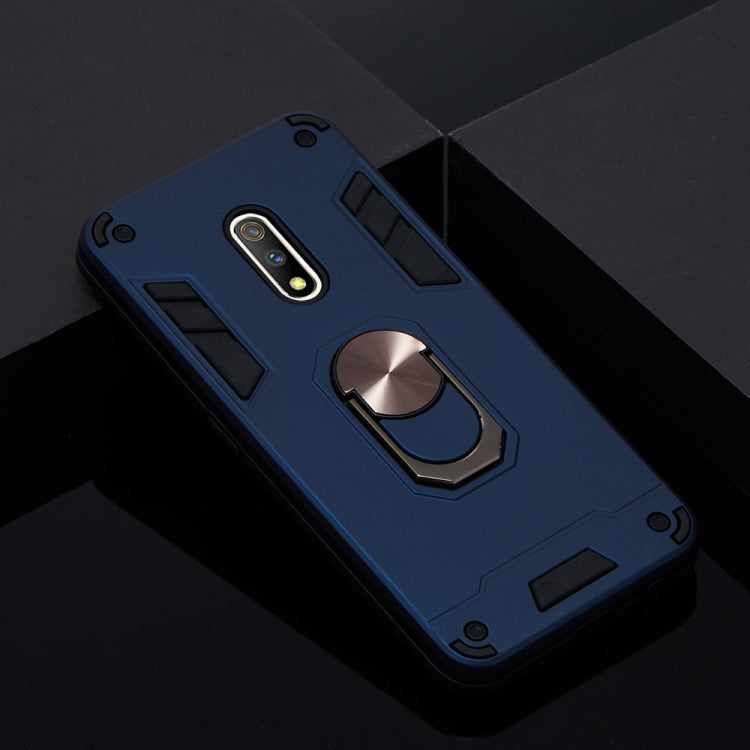 For OPPO K3 & Realme X 2 in 1 Armour Series PC + TPU Protective Case with Ring Holder