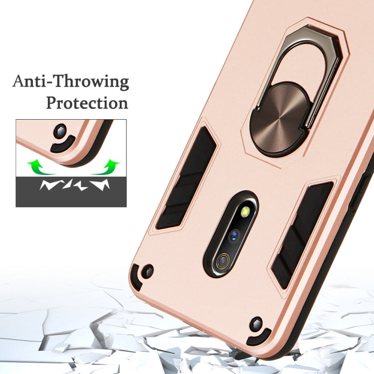 For OPPO K3 & Realme X 2 in 1 Armour Series PC + TPU Protective Case with Ring Holder