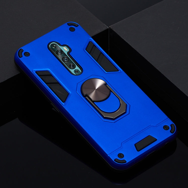 For OPPO Reno2 Z & Reno2 F 2 in 1 Armour Series PC + TPU Protective Case with Ring Holder
