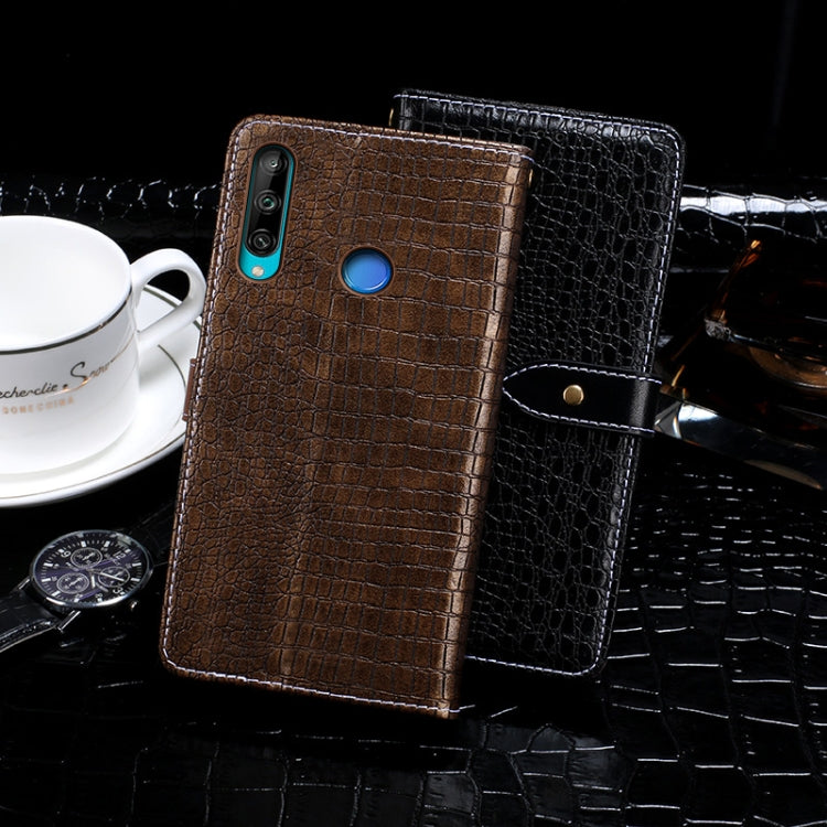 For Huawei Honor 9C idewei Crocodile Texture Horizontal Flip Leather Case with Holder & Card Slots & Wallet