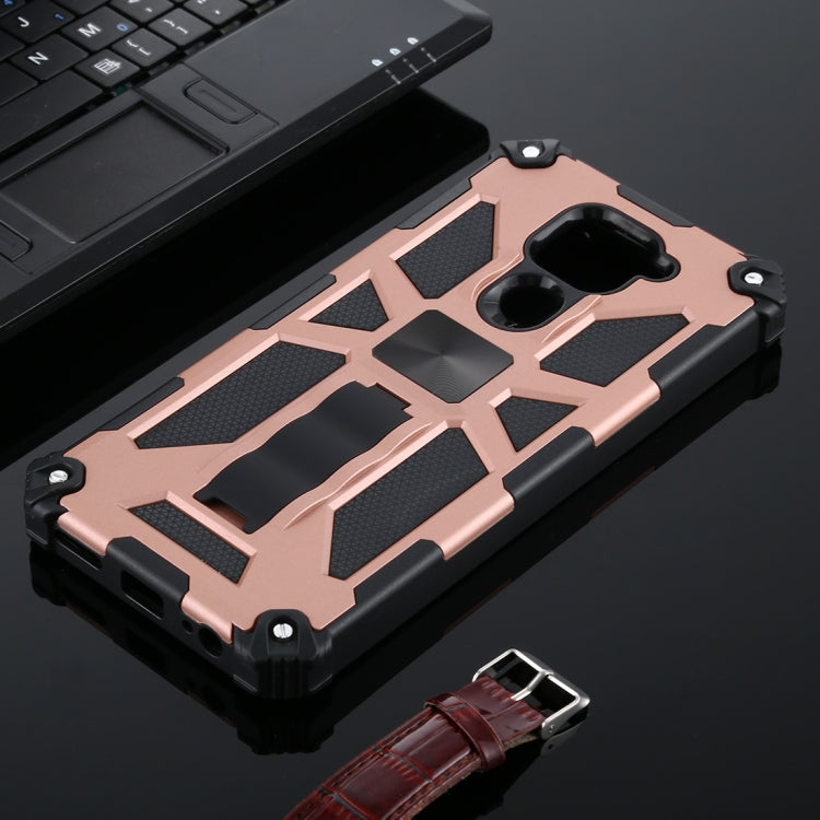 For Xiaomi Redmi Note 9 Shockproof TPU + PC Magnetic Protective Case with Holder