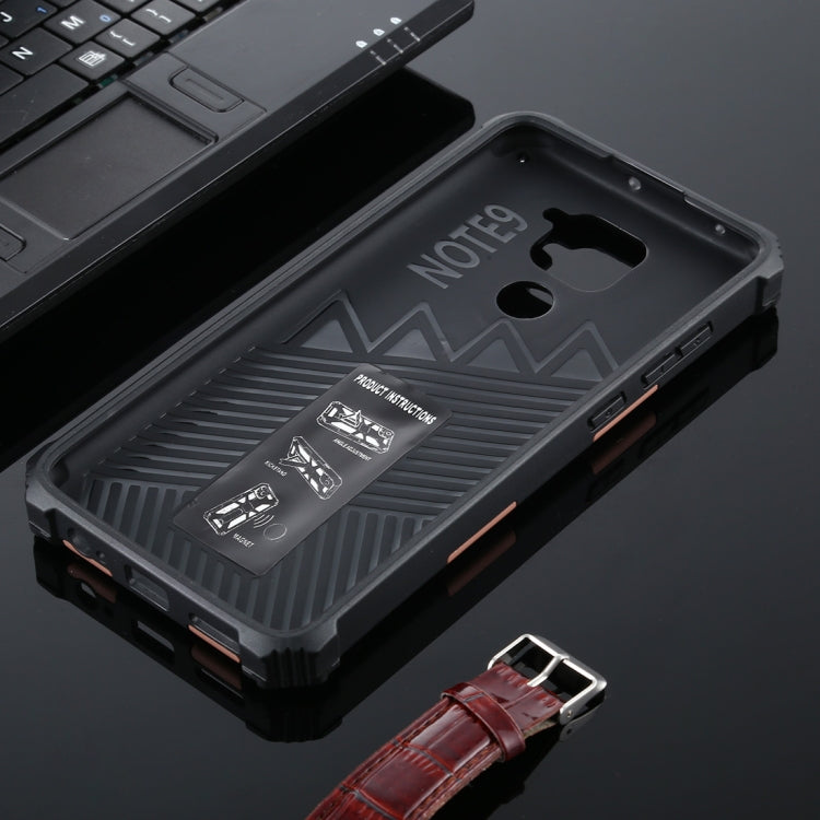For Xiaomi Redmi Note 9 Shockproof TPU + PC Magnetic Protective Case with Holder