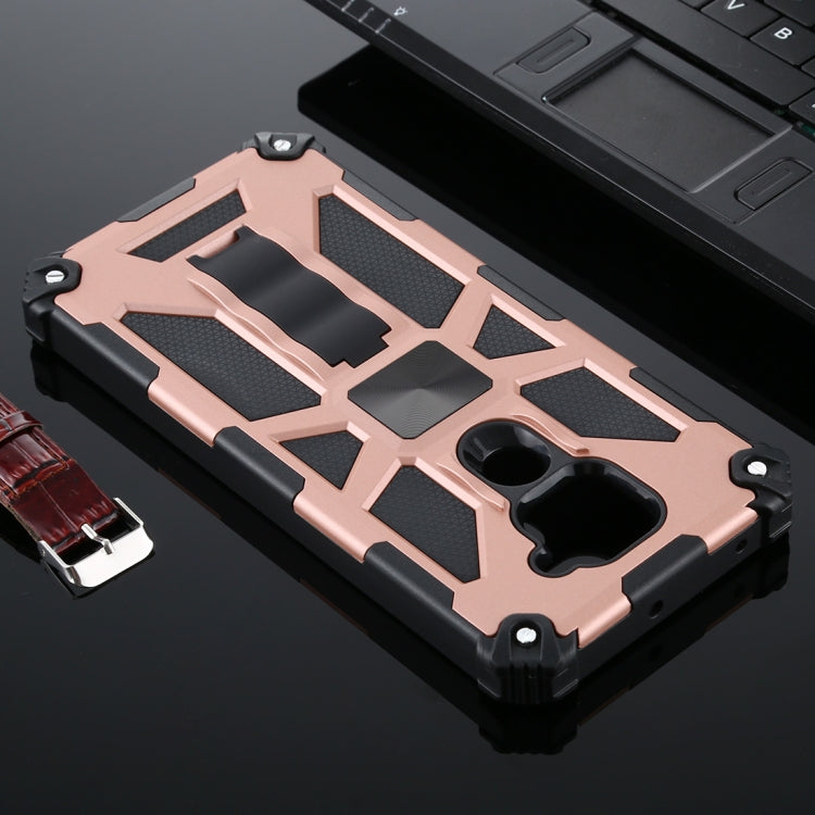 For Xiaomi Redmi Note 9 Shockproof TPU + PC Magnetic Protective Case with Holder