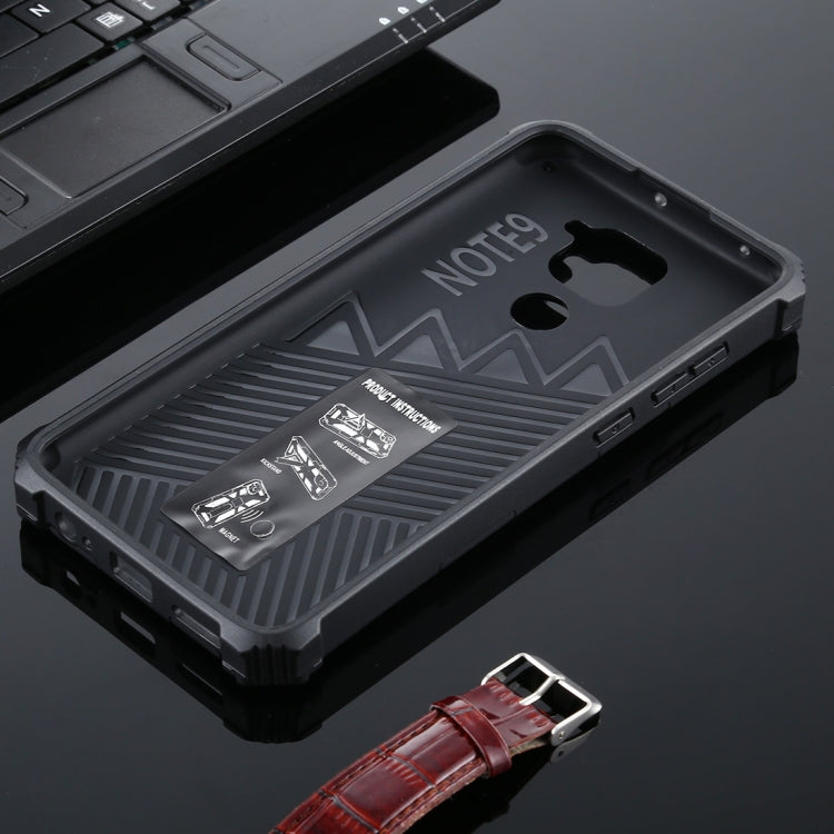 For Xiaomi Redmi Note 9 Shockproof TPU + PC Magnetic Protective Case with Holder