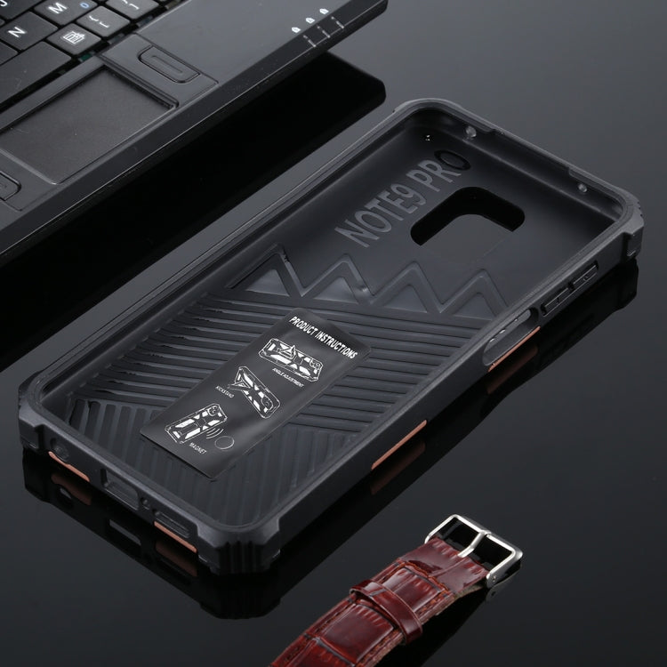 For Xiaomi Redmi Note 9s / Note 9 Pro Shockproof TPU + PC Magnetic Protective Case with Holder