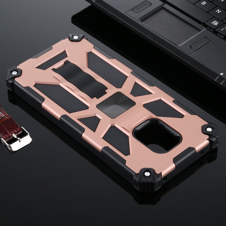 For Xiaomi Redmi Note 9s / Note 9 Pro Shockproof TPU + PC Magnetic Protective Case with Holder