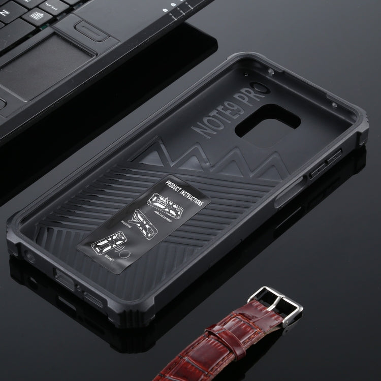 For Xiaomi Redmi Note 9s / Note 9 Pro Shockproof TPU + PC Magnetic Protective Case with Holder