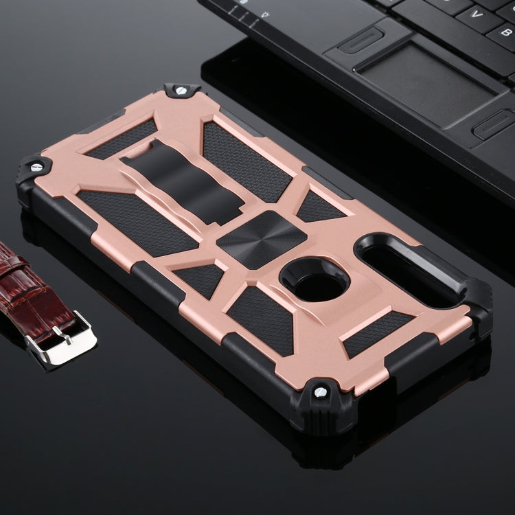 For Huawei Y9 Prime (2019) Shockproof TPU + PC Magnetic Protective Case with Holder