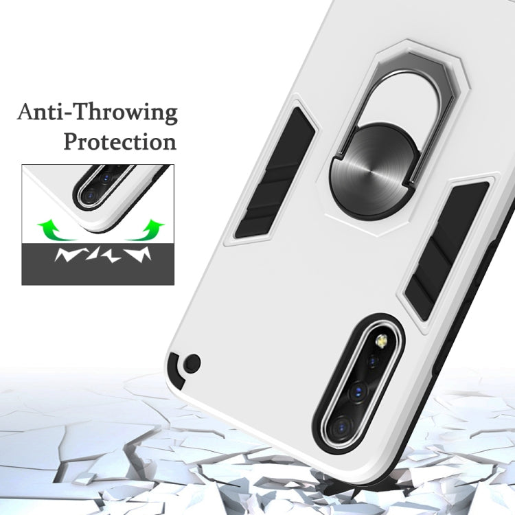 For vivo iQOO Neo / S1 2 in 1 Armour Series PC + TPU Protective Case with Ring Holder