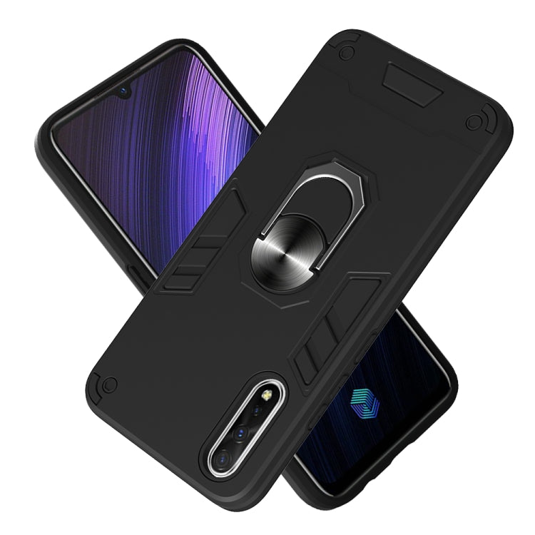 For vivo iQOO Neo / S1 2 in 1 Armour Series PC + TPU Protective Case with Ring Holder