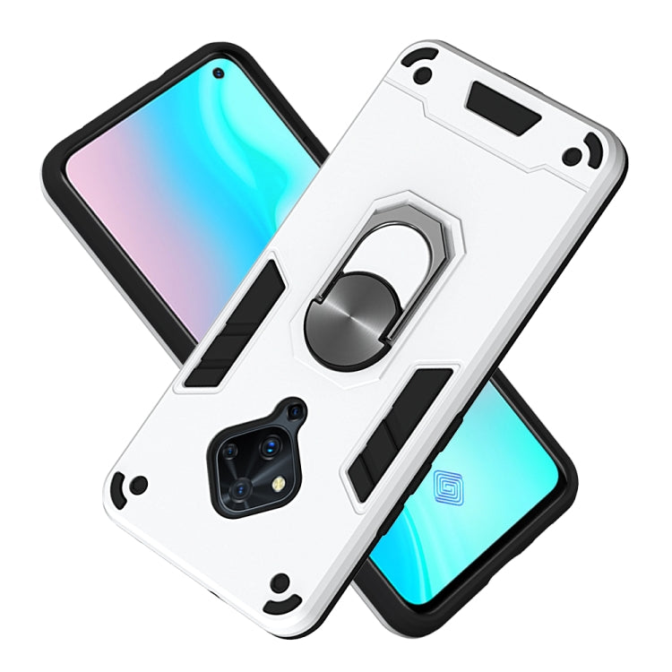 For vivo S5 2 in 1 Armour Series PC + TPU Protective Case with Ring Holder