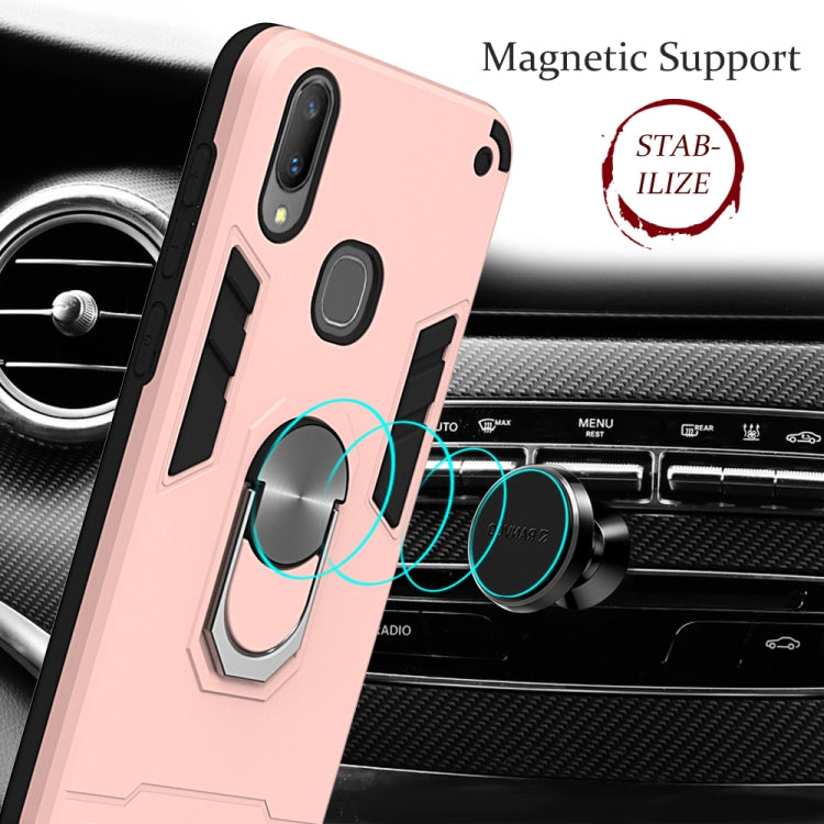 For vivo V11i 2 in 1 Armour Series PC + TPU Protective Case with Ring Holder