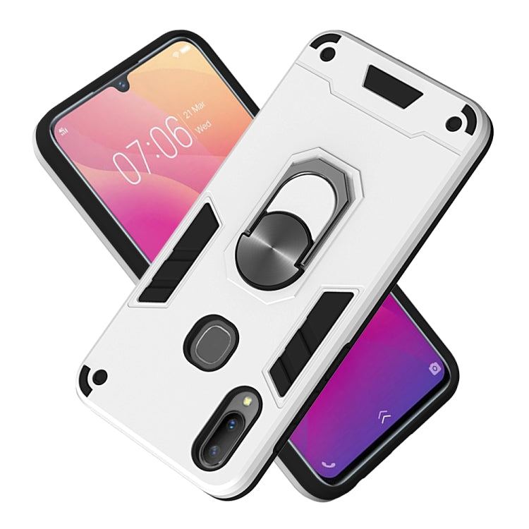 For vivo V11i 2 in 1 Armour Series PC + TPU Protective Case with Ring Holder