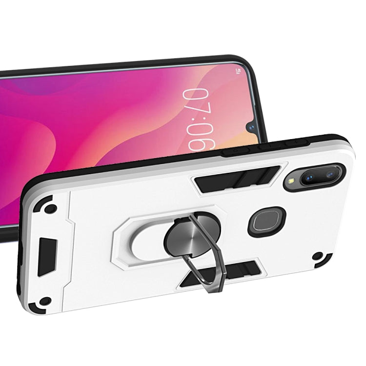 For vivo V11i 2 in 1 Armour Series PC + TPU Protective Case with Ring Holder