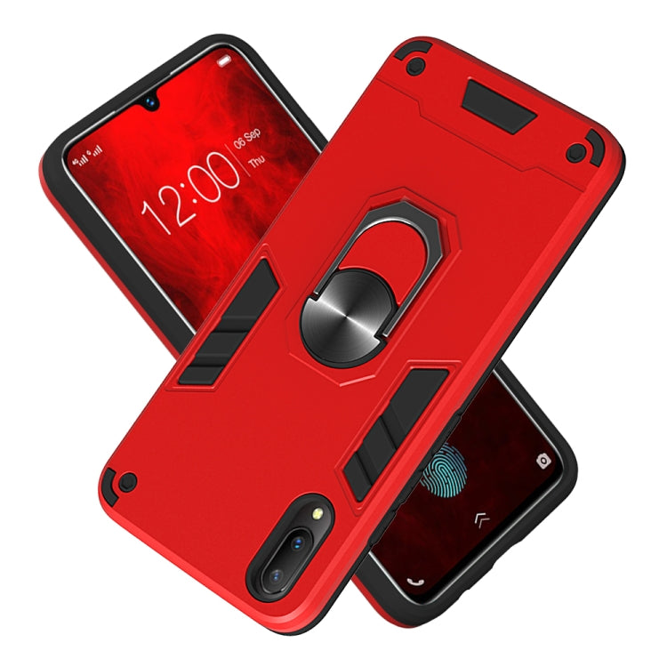 For vivo V11 / V11 Pro 2 in 1 Armour Series PC + TPU Protective Case with Ring Holder