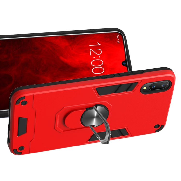 For vivo V11 / V11 Pro 2 in 1 Armour Series PC + TPU Protective Case with Ring Holder