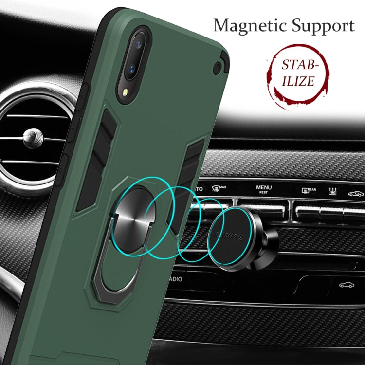 For vivo V11 / V11 Pro 2 in 1 Armour Series PC + TPU Protective Case with Ring Holder