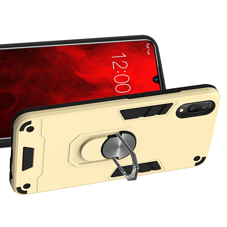 For vivo V11 / V11 Pro 2 in 1 Armour Series PC + TPU Protective Case with Ring Holder