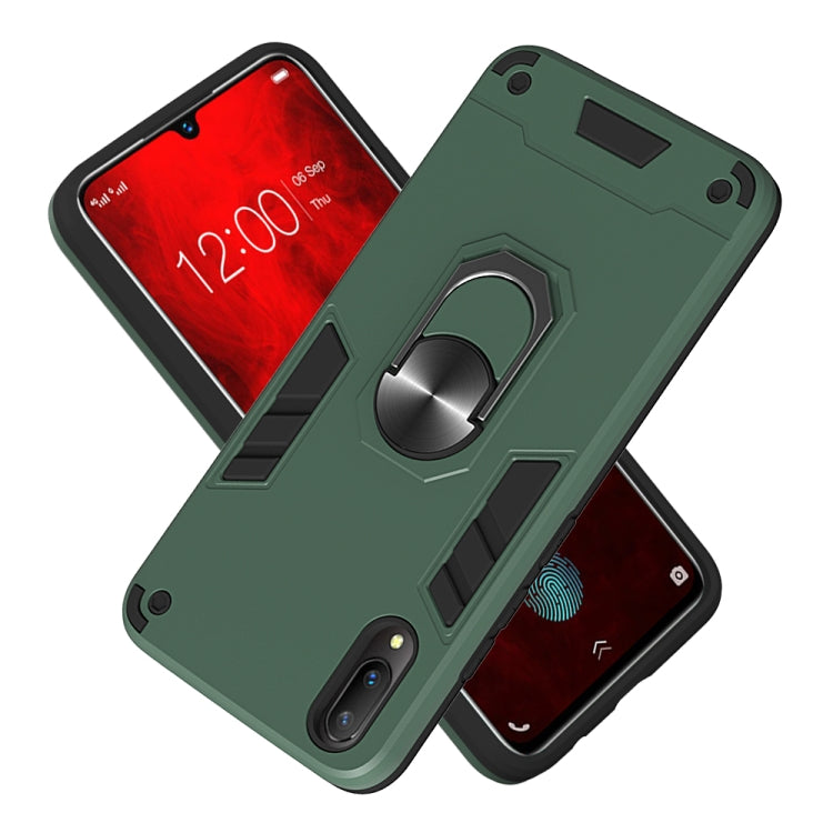 For vivo V11 / V11 Pro 2 in 1 Armour Series PC + TPU Protective Case with Ring Holder