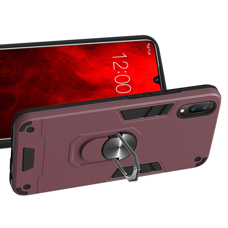 For vivo V11 / V11 Pro 2 in 1 Armour Series PC + TPU Protective Case with Ring Holder