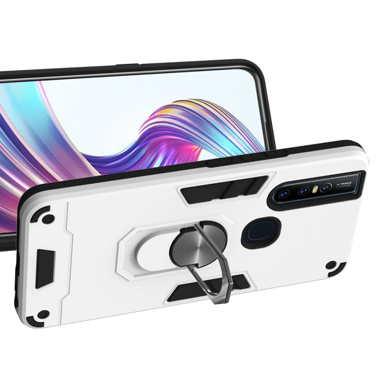For vivo V15 2 in 1 Armour Series PC + TPU Protective Case with Ring Holder