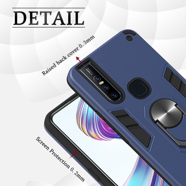 For vivo V15 2 in 1 Armour Series PC + TPU Protective Case with Ring Holder