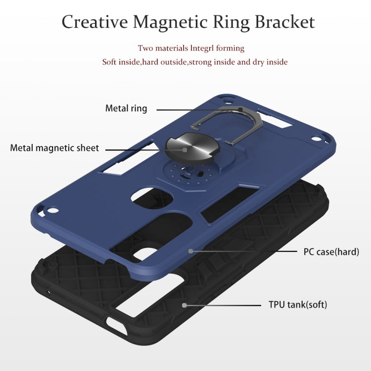 For vivo V15 2 in 1 Armour Series PC + TPU Protective Case with Ring Holder