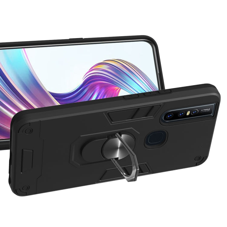 For vivo V15 2 in 1 Armour Series PC + TPU Protective Case with Ring Holder
