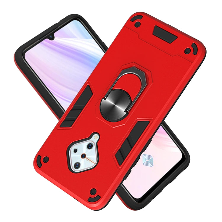 For vivo V17(Russia Version) / Y9s / S1 Pro 2 in 1 Armour Series PC + TPU Protective Case with Ring Holder