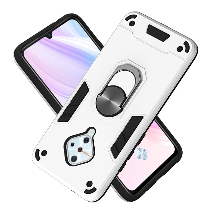For vivo V17(Russia Version) / Y9s / S1 Pro 2 in 1 Armour Series PC + TPU Protective Case with Ring Holder