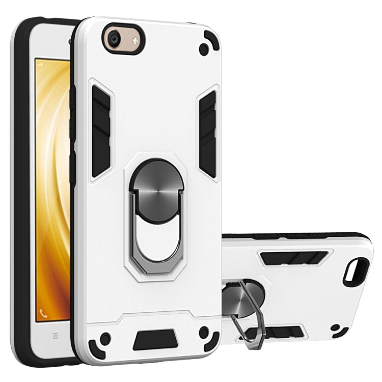 For vivo Y53 2 in 1 Armour Series PC + TPU Protective Case with Ring Holder