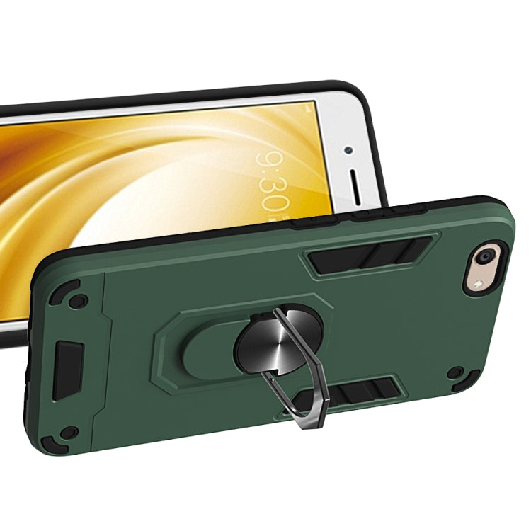 For vivo Y53 2 in 1 Armour Series PC + TPU Protective Case with Ring Holder