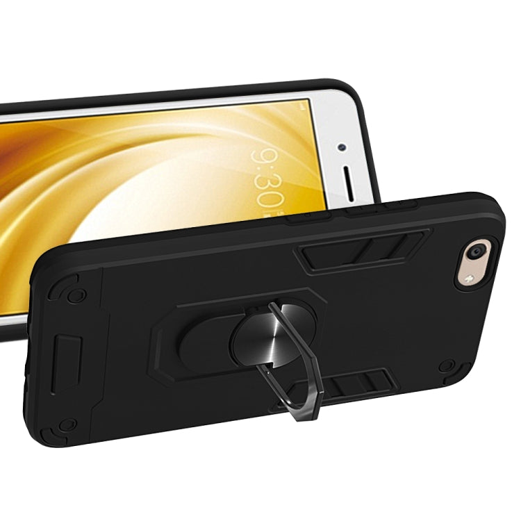 For vivo Y53 2 in 1 Armour Series PC + TPU Protective Case with Ring Holder